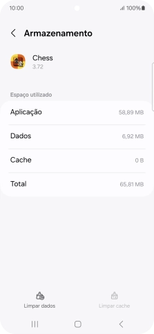 Prima a tecla de início para terminar e voltar ao ecrã inicial.