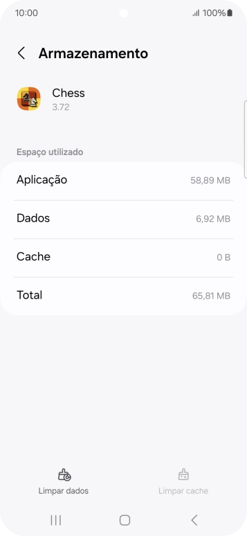 Prima a tecla de início para terminar e voltar ao ecrã inicial.
