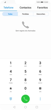 Prima o ícone de menu.