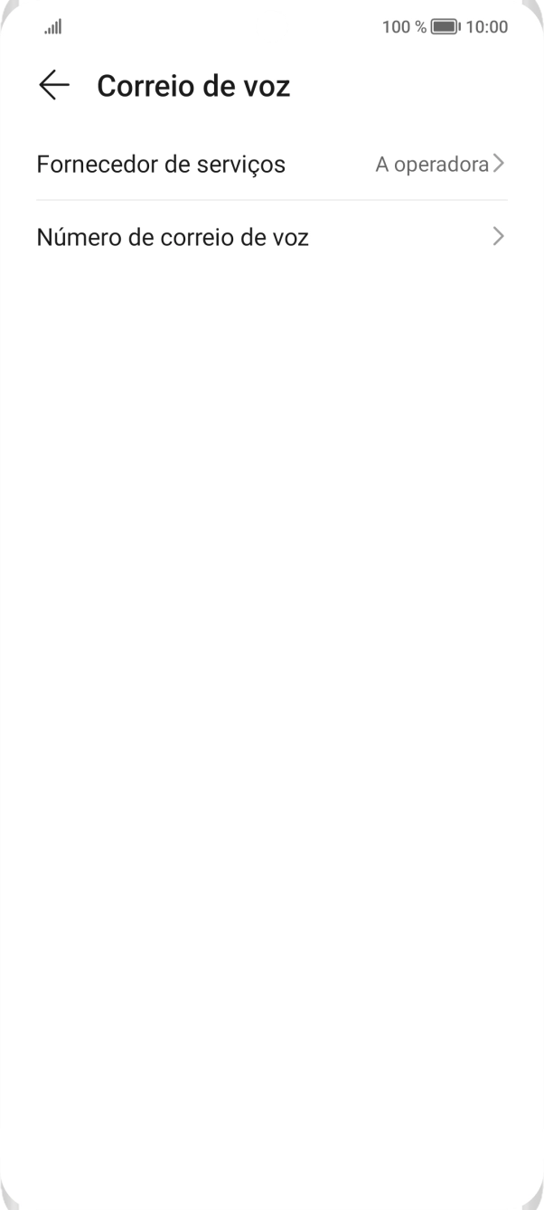 Prima Número de correio de voz.