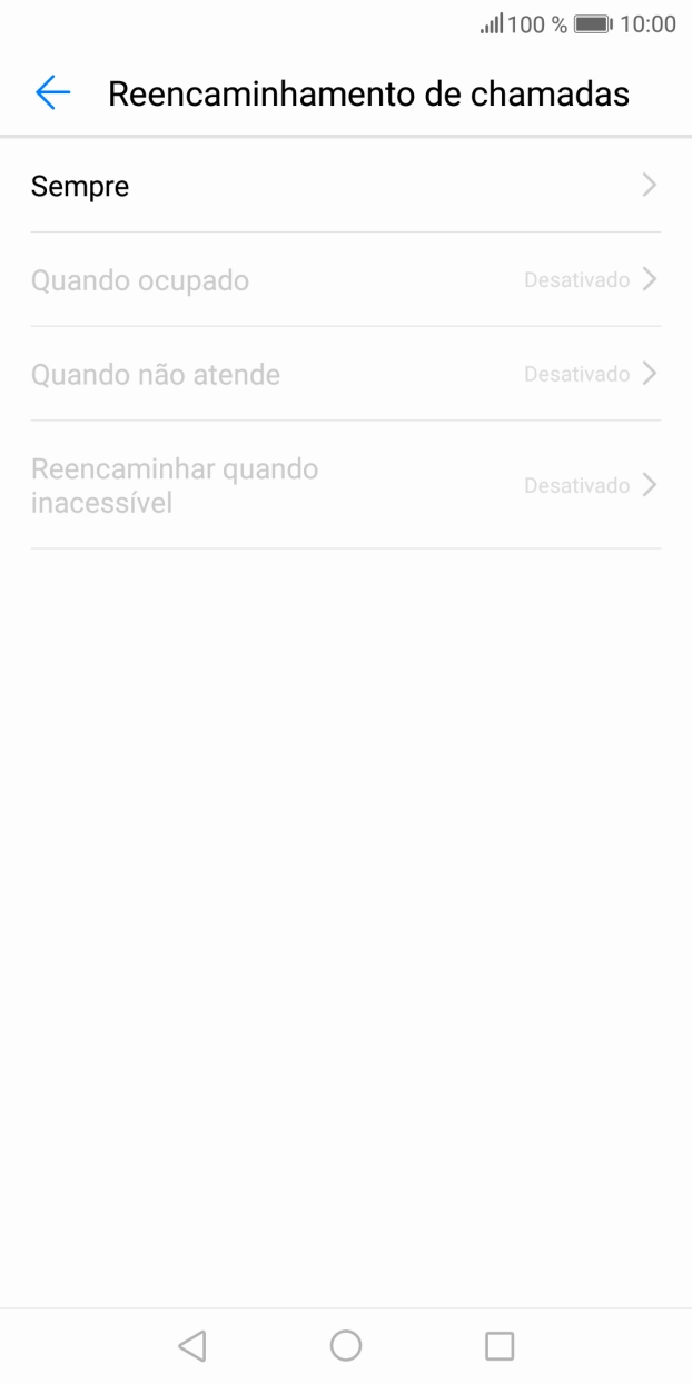 Prima o tipo de desvio pretendido.