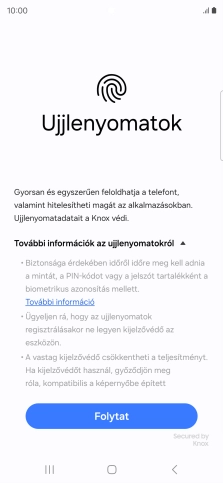 Válaszd a Folytat lehetőséget.
