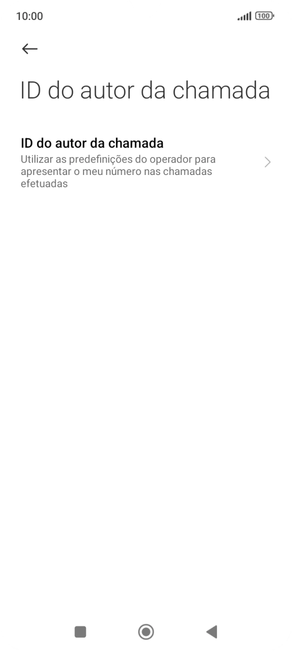 Prima ID do autor da chamada.