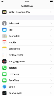 Válaszd a Mail lehetőséget.