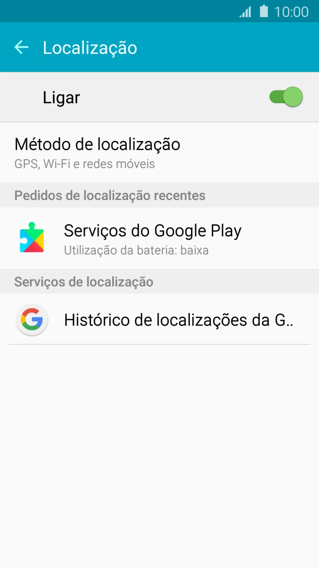 Prima Método de localização.