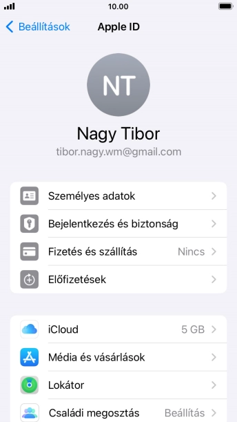 A befejezéshez, és ahhoz, hogy visszatérhess a főképernyőhöz, nyomd meg a főgombot.