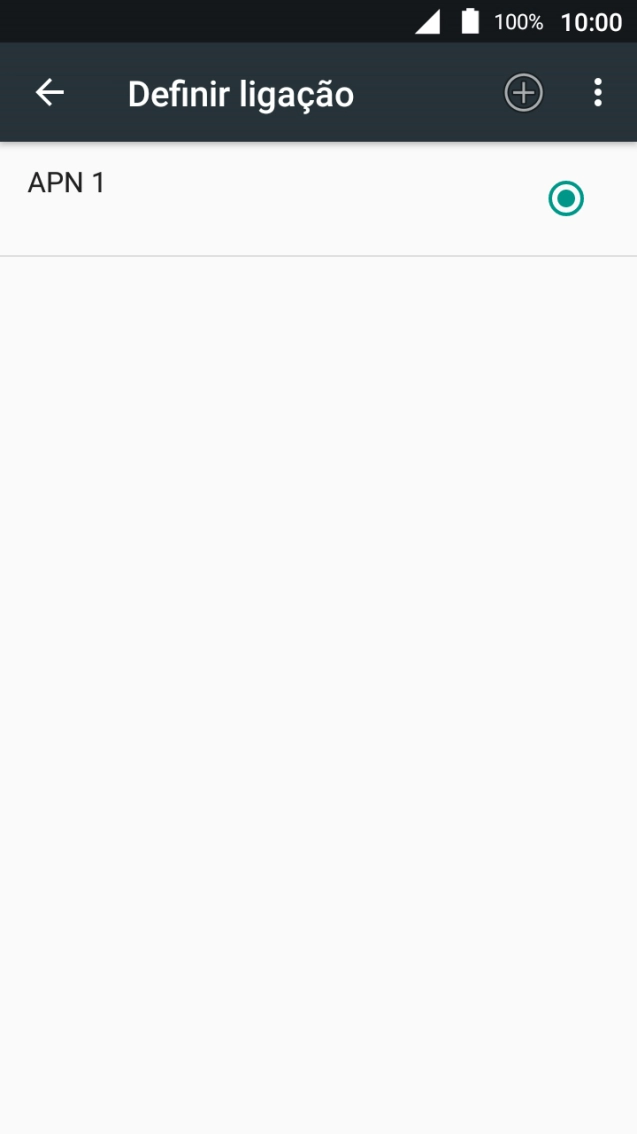 Prima o ícone de nova ligação de dados.