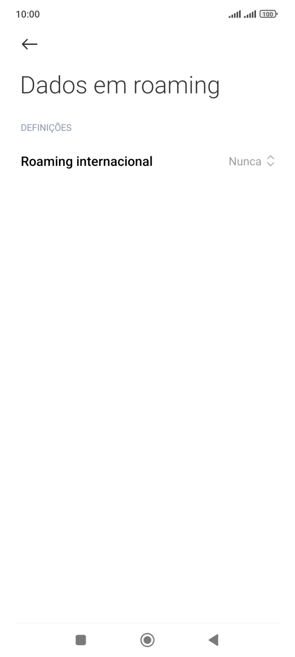 Prima a lista suspensa junto a 