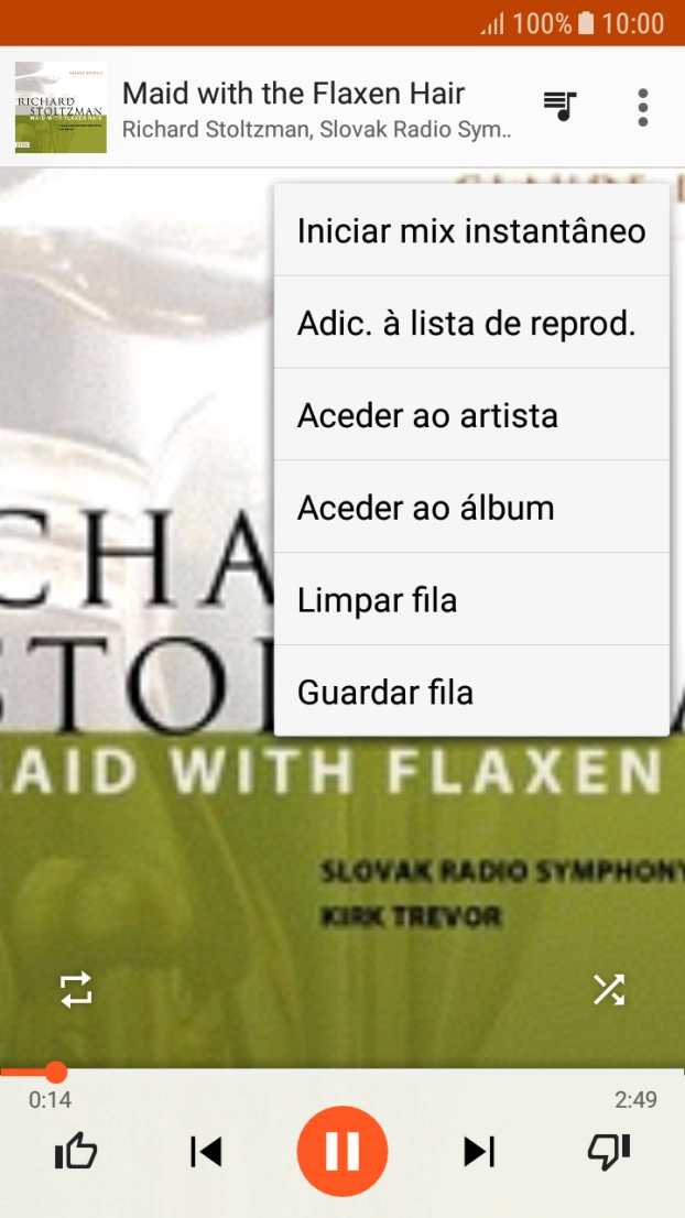 Prima Adic. à lista de reprod..