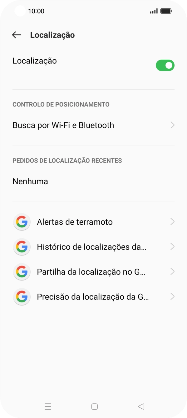 Prima Precisão da localização da G....