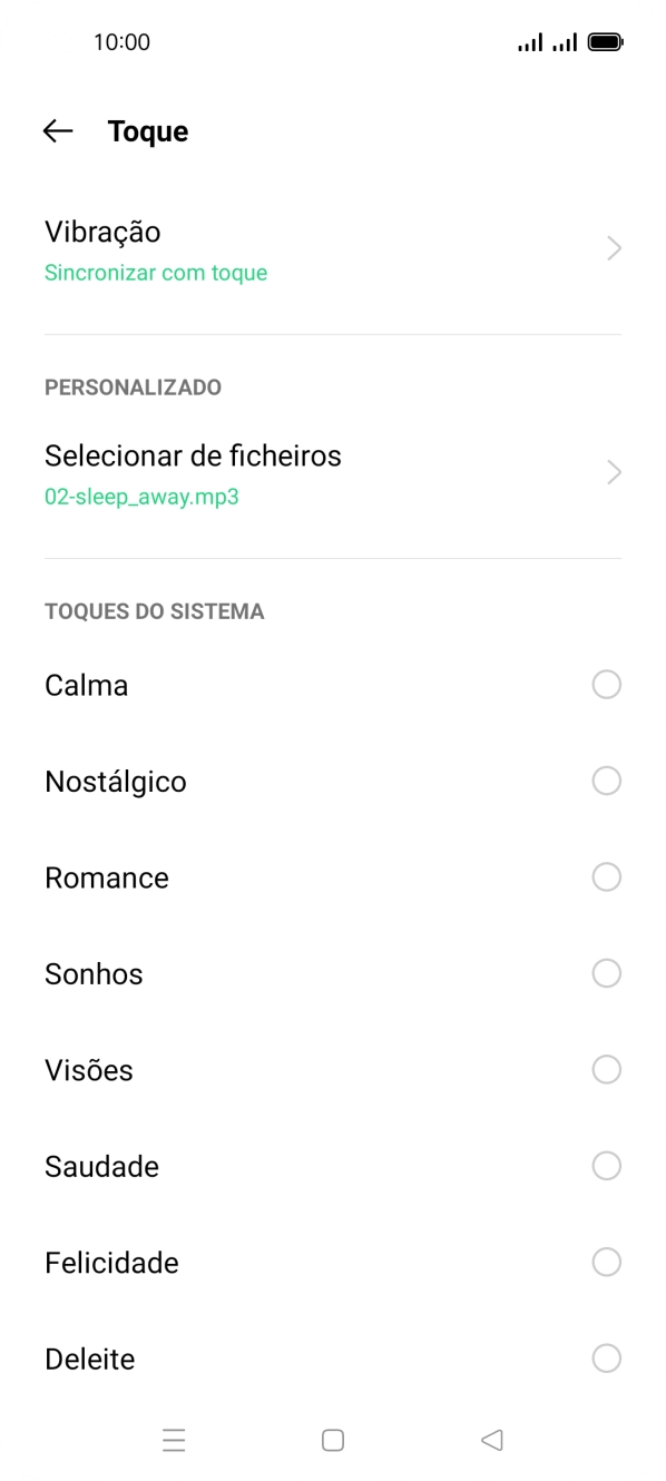 Prima a tecla de início para terminar e voltar ao ecrã inicial.