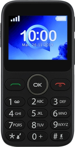 Imagen 1: Vista frontal del Alcatel 2019G - Black