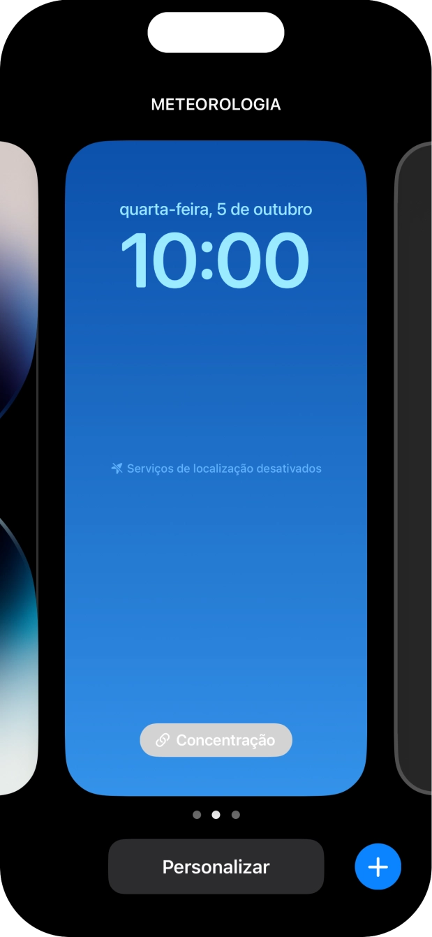 Para terminar, deslize o dedo para cima a partir da parte inferior do ecrã.