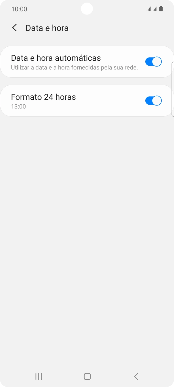 Prima a tecla de início para terminar e voltar ao ecrã inicial.