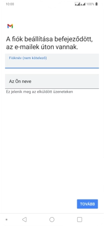 Kattints Az Ön neve mezőre, és írd be a kívánt küldőnevet.