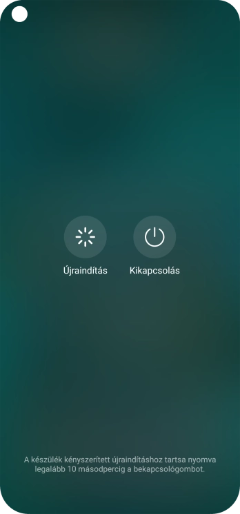 Válaszd a Kikapcsolás lehetőséget.