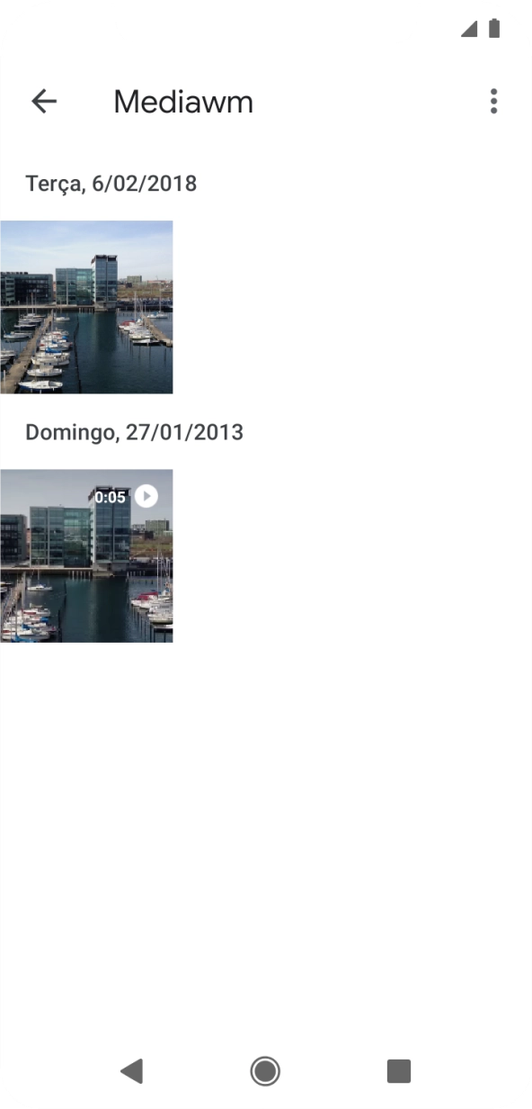 Prima durante um momento uma imagem ou um clipe de vídeo.