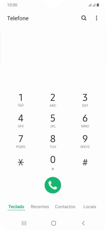 Prima o ícone de menu.