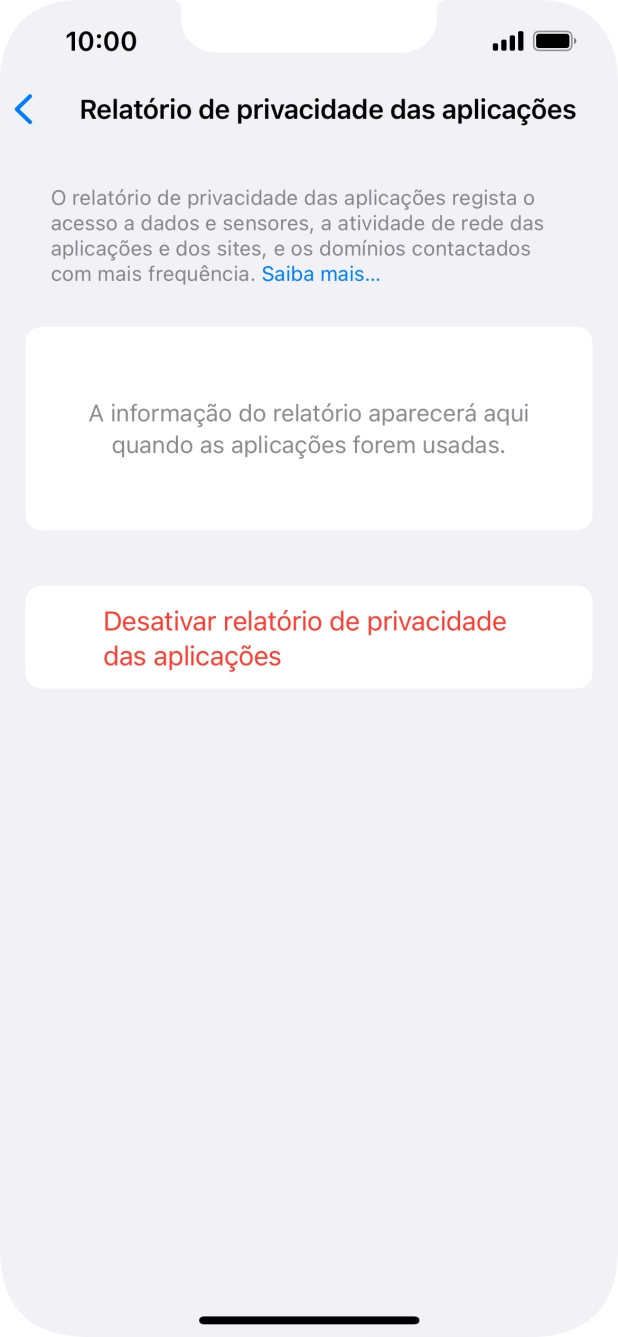 Para voltar ao ecrã inicial, deslize o dedo de baixo para cima a partir da base do ecrã.