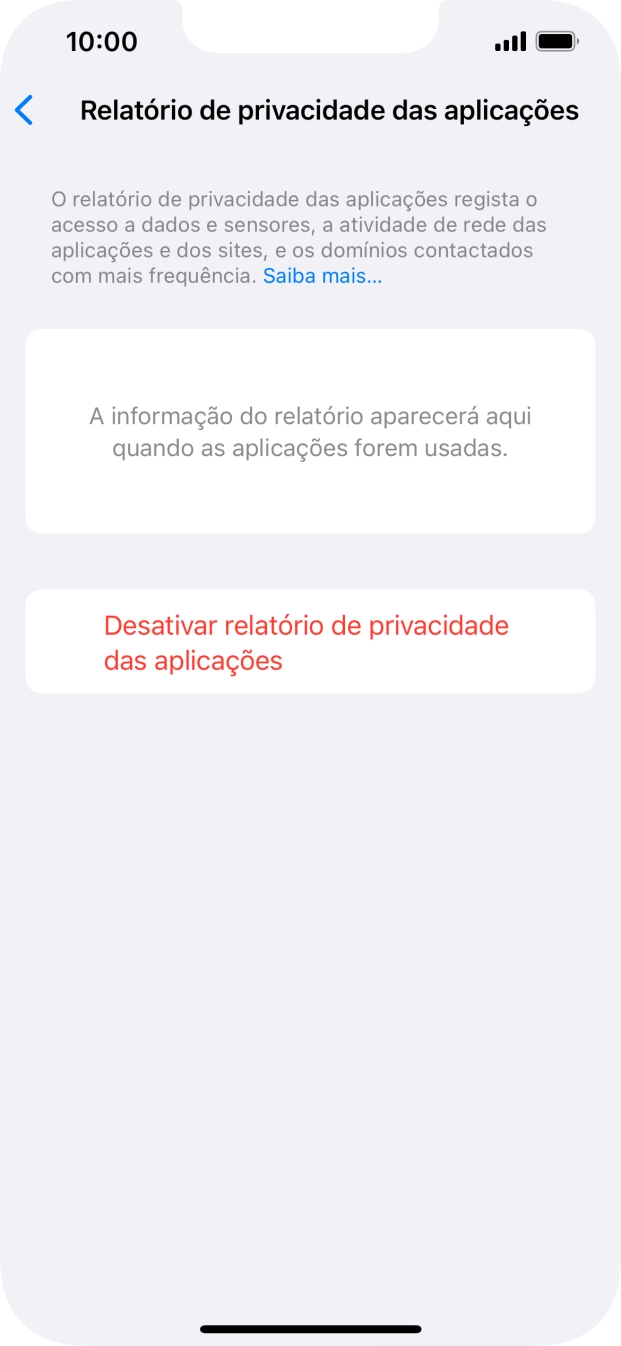 Para voltar ao ecrã inicial, deslize o dedo de baixo para cima a partir da base do ecrã.