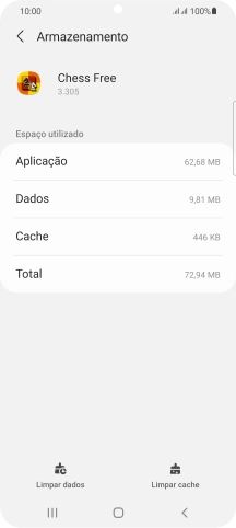 Prima Limpar cache.