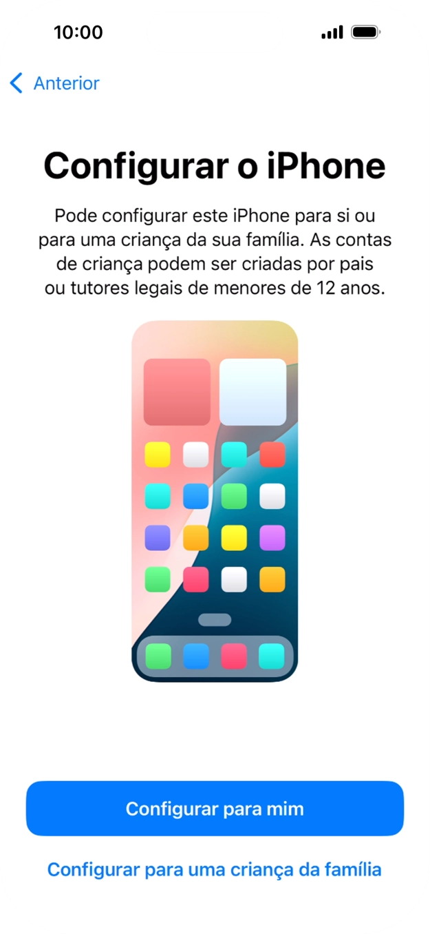 Prima Configurar para mim.