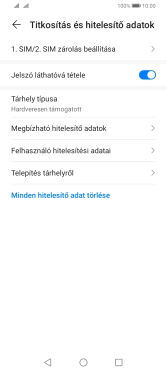 Válaszd az 1 SIM/2 SIM zárolás beállítása lehetőséget.