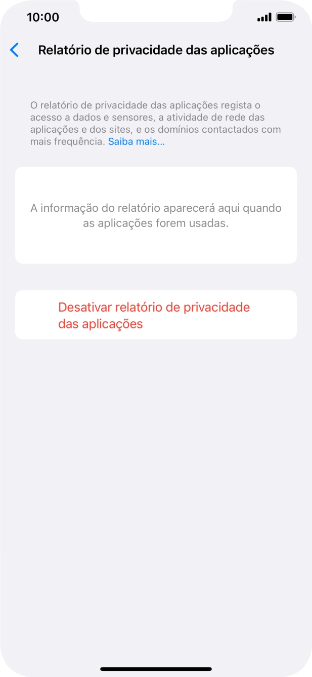 Para voltar ao ecrã inicial, deslize o dedo de baixo para cima a partir da base do ecrã.