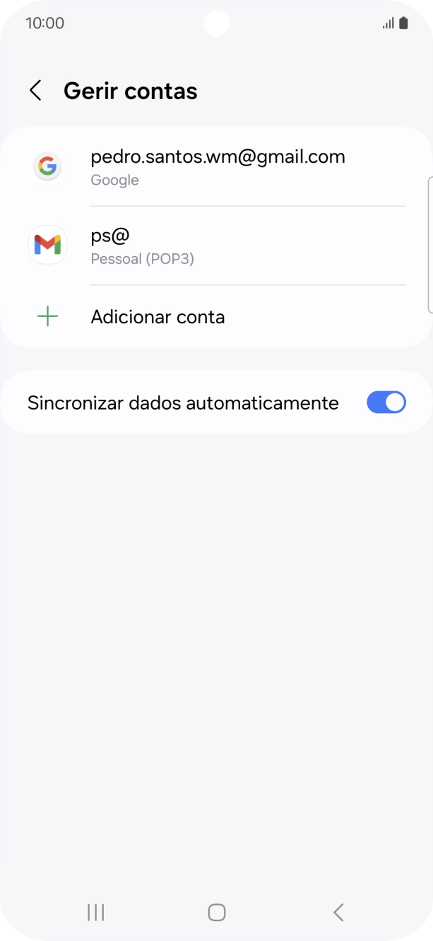 Prima a tecla de início para terminar e voltar ao ecrã inicial.