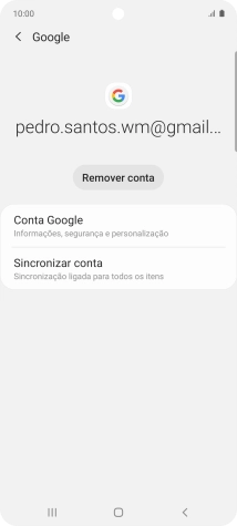 Prima Sincronizar conta.