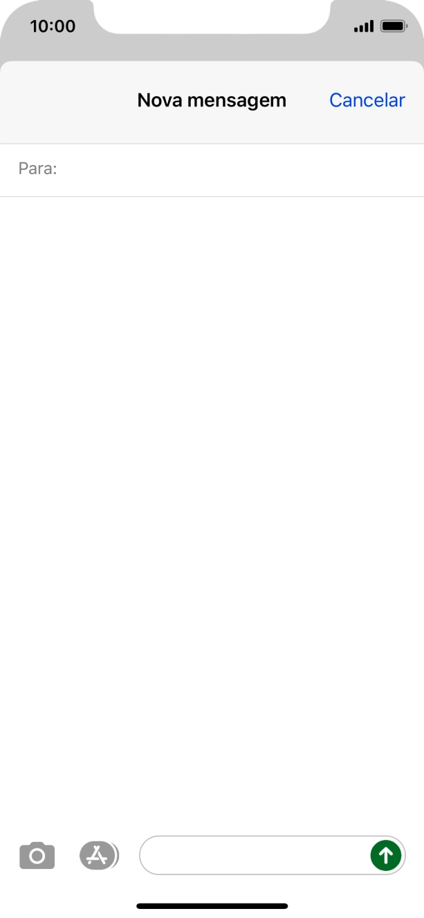 Prima Para: e introduza as primeiras letras do nome do destinatário.