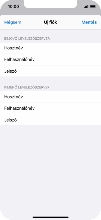 Válaszd a Mentés lehetőséget. Beállította a rendszer az e-mail-fiókodat. Amennyiben további beállításokat kívánsz alkalmazni a bejövő és kimenő szerverhez, az alábbi lépésekkel folytasd.