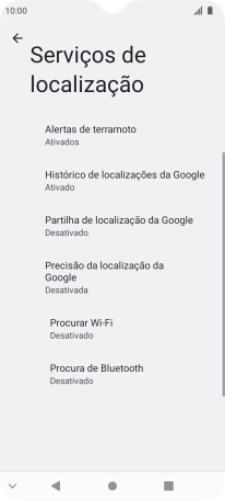 Prima Precisão da localização da Google.