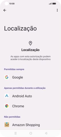 Prima a app pretendida.