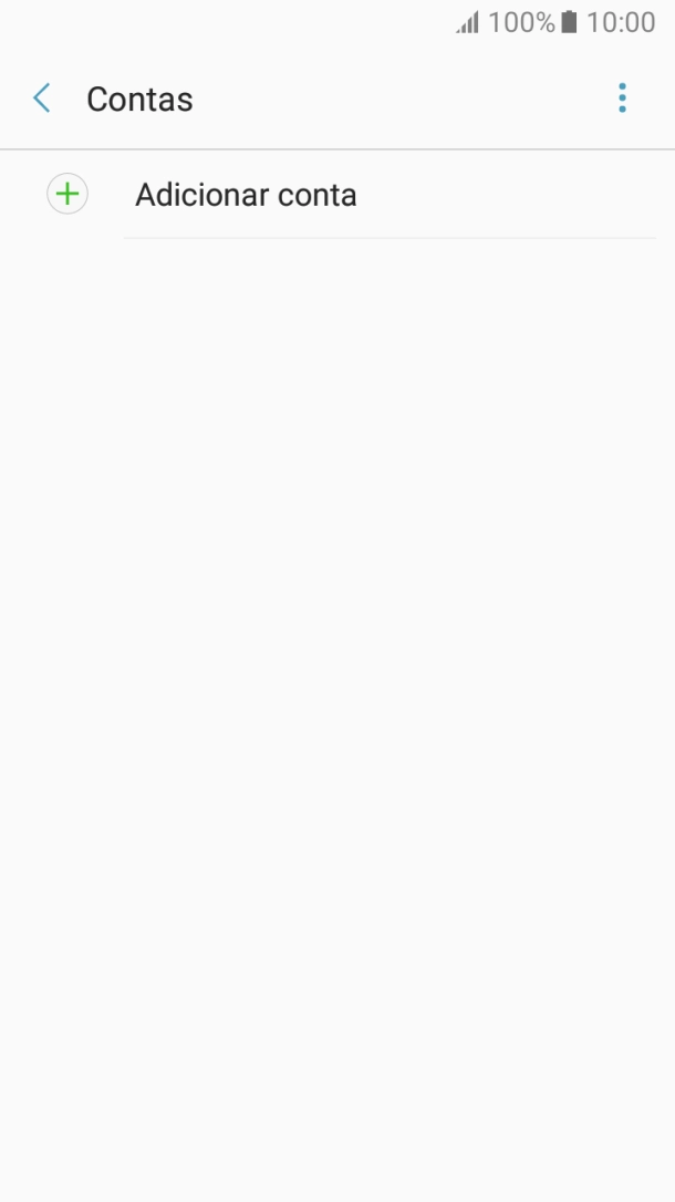 Prima Adicionar conta.