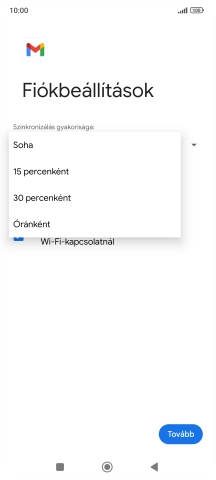 Válaszd ki a kívánt beállítást.