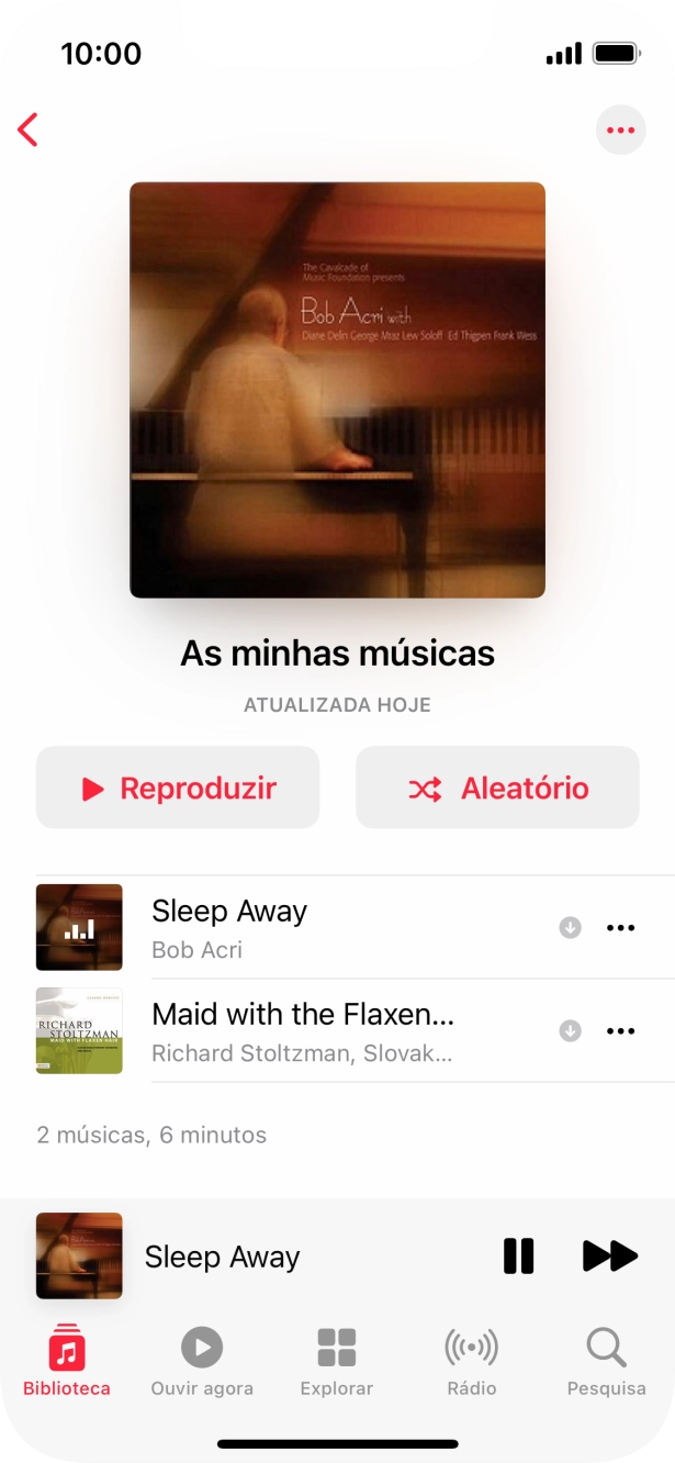 Prima o título da música.