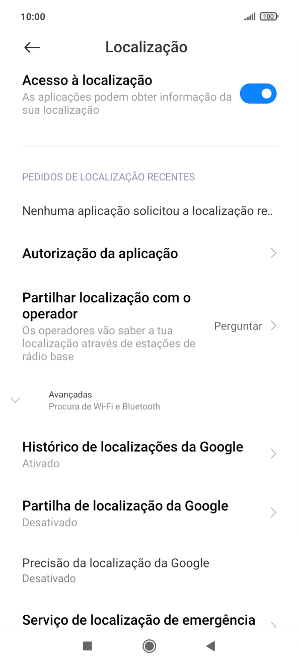 Prima Autorização da aplicação.
