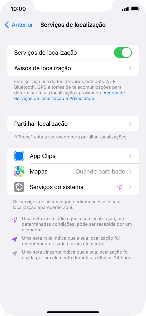 Prima a app pretendida.