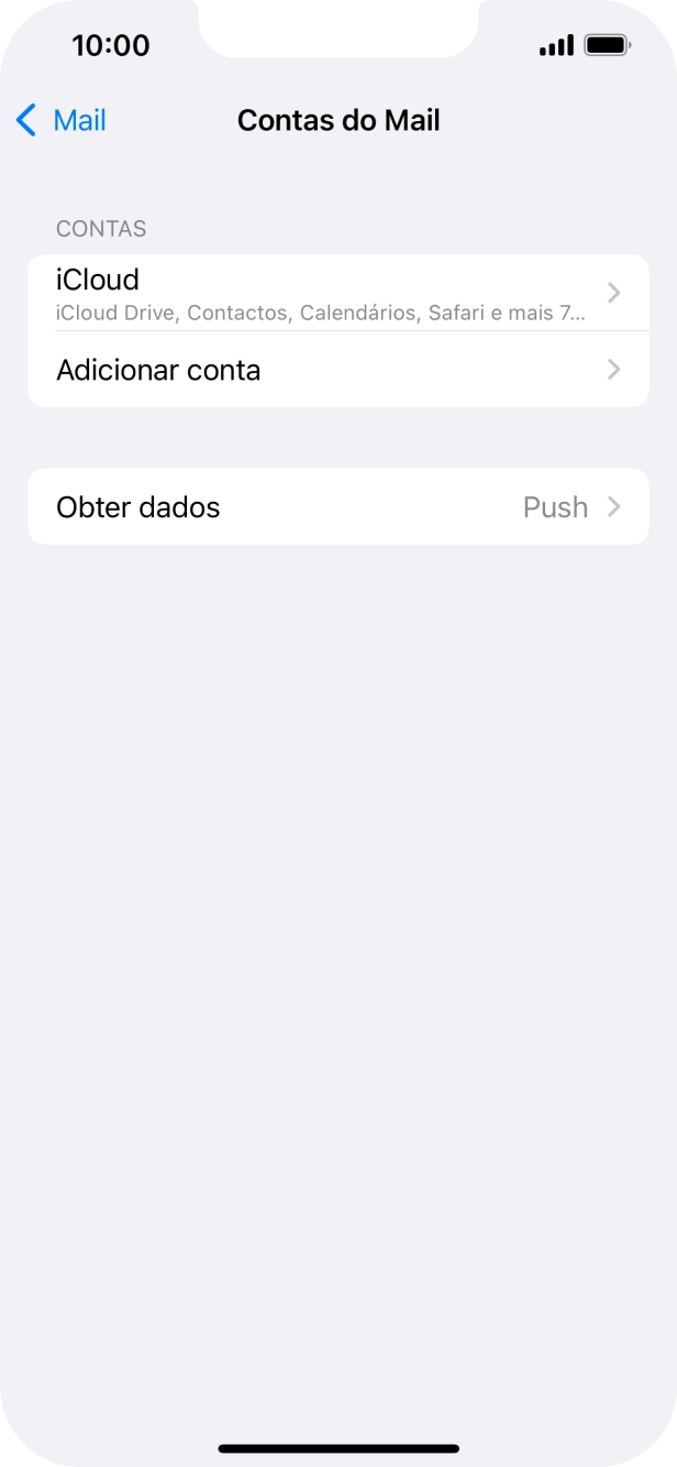 Prima Adicionar conta.