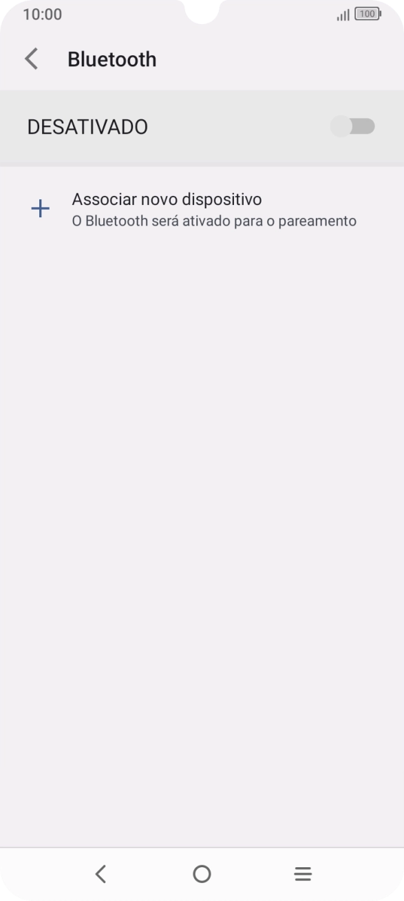 Prima Associar novo dispositivo.