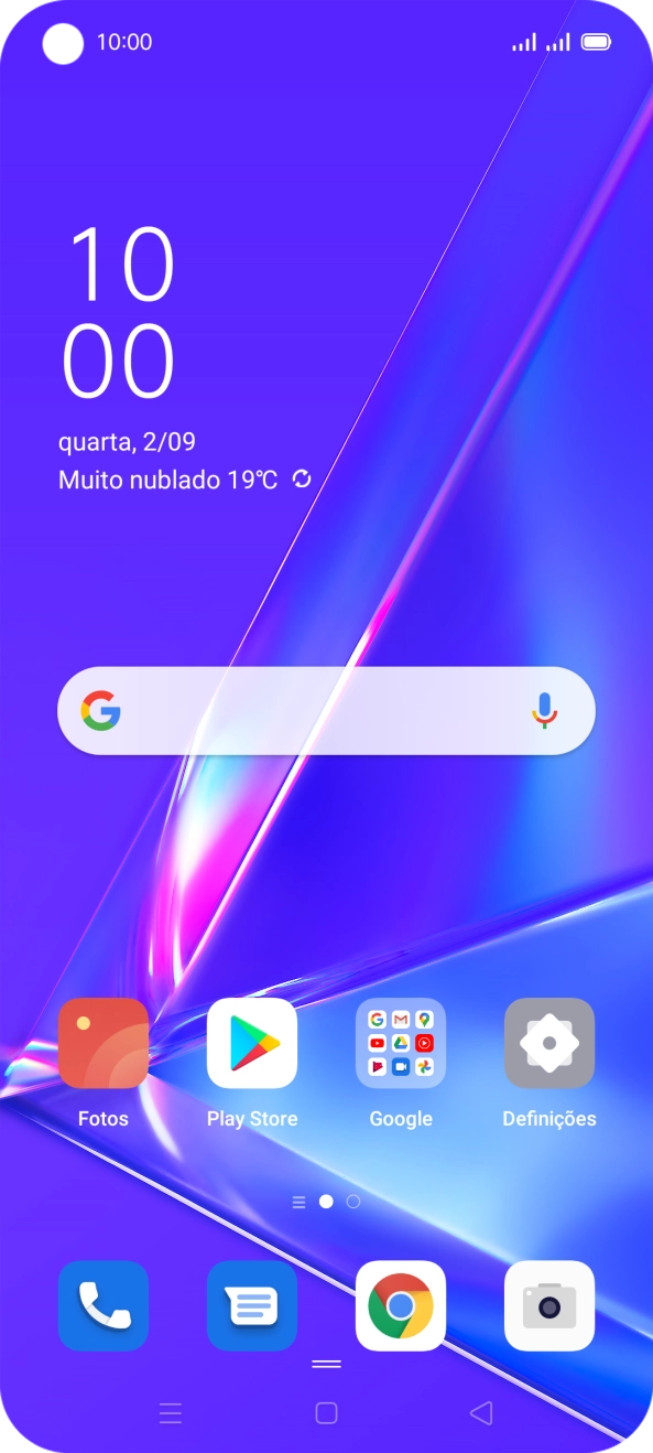 Prima o ícone de mensagens.