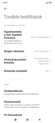 Válaszd a Hívóazonosító lehetőséget.