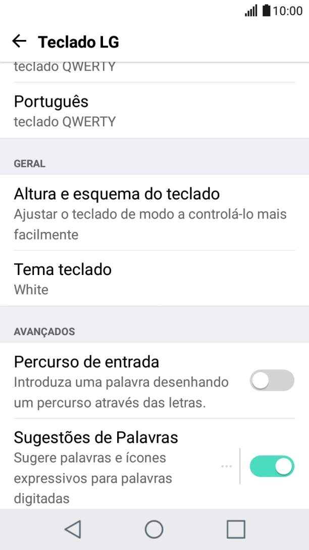 Prima a tecla de início para voltar ao ecrã inicial.