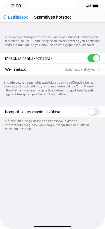 Húzd az ujjad felfelé a kijelző aljáról, hogy visszatérj a kezdőképernyőhöz.