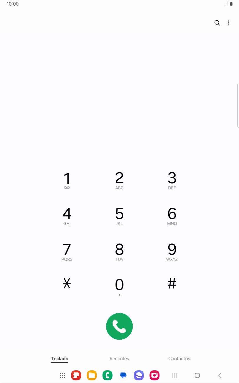 Prima o ícone de menu.