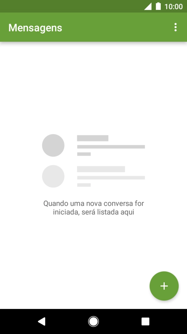 Prima o ícone de menu.