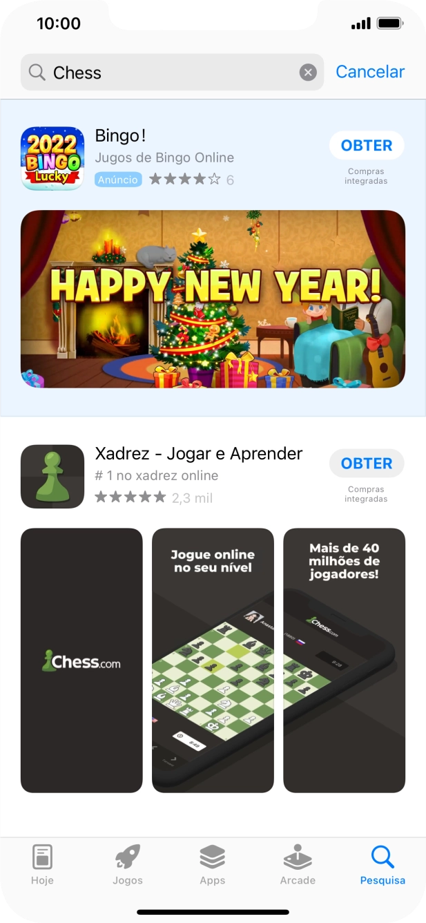 Prima a app pretendida.