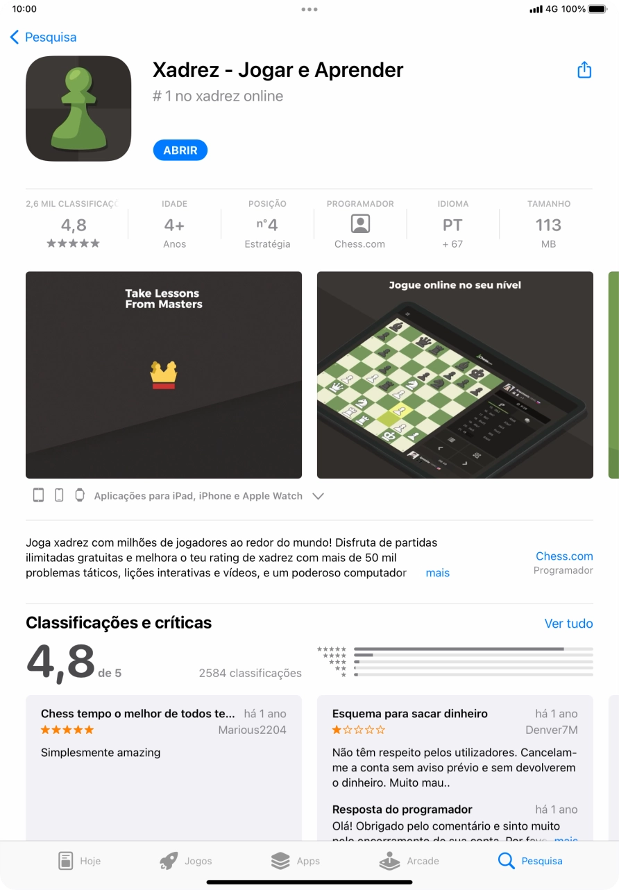 Para voltar ao ecrã inicial, deslize o dedo de baixo para cima a partir da base do ecrã.