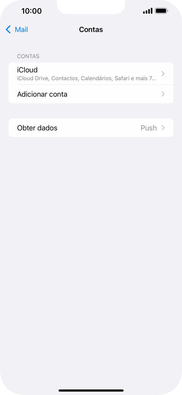 Prima Adicionar conta.